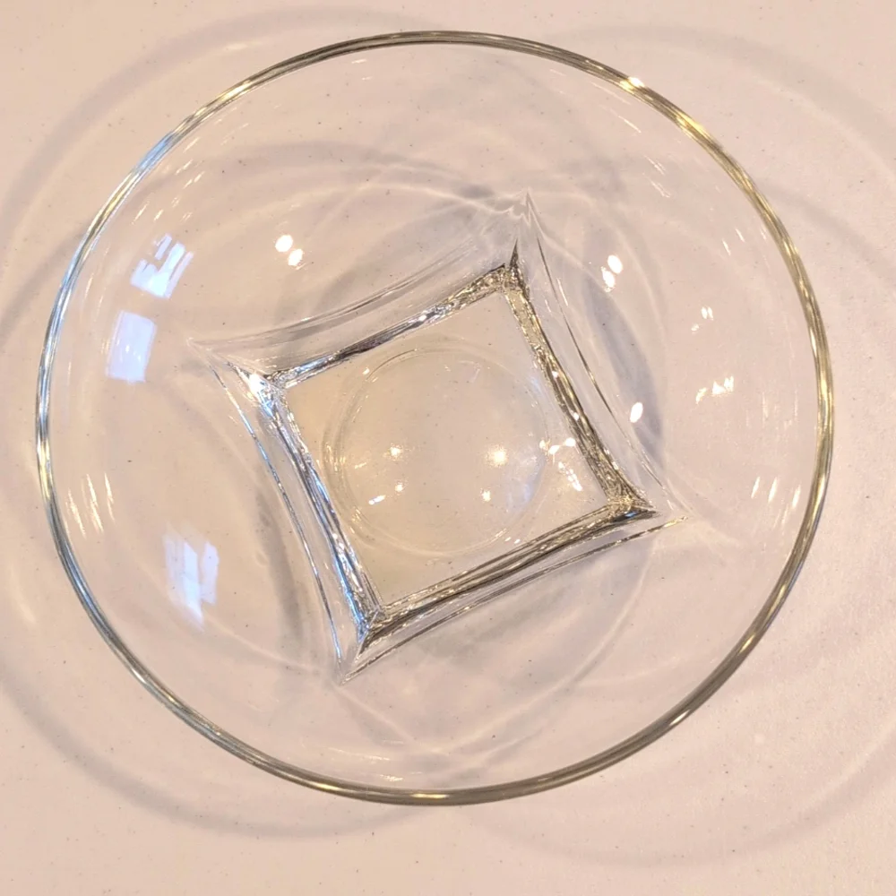 Vintage Hazel Atlas Colonial Square Glass Bowl. 6